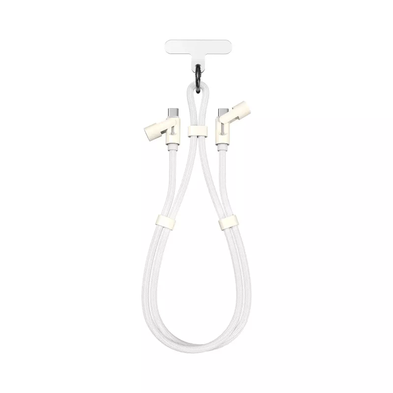 SBOX Lanyard White USB-C to USB-C kaabel 1,5 m valge