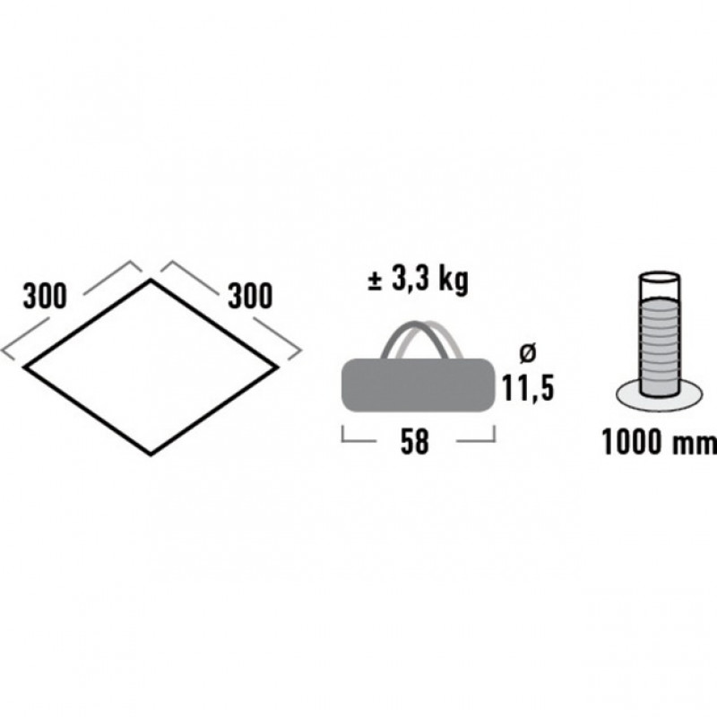 High Peak Tarp 1 (Hall, 3m x 3m)