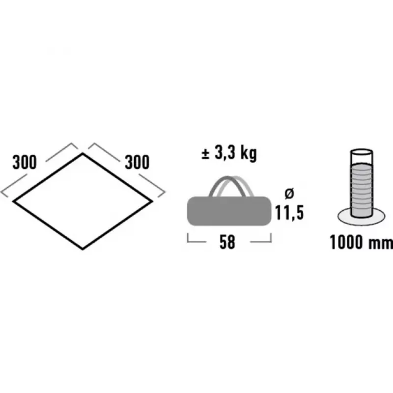 High Peak Tarp 1 (Hall, 3m x 3m)
