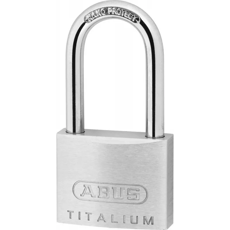 ABUS 64TI/40HB40 KD Titalium Tabalukk Erineva Võtmega Kõrge Kaarega Rõngas Turvatase 5