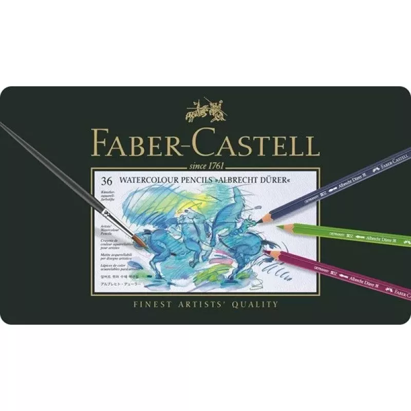 Faber-Castell Polychromos Värvipliiatsite Komplekt - 36 Tükki - Metallkarp - FC-117536