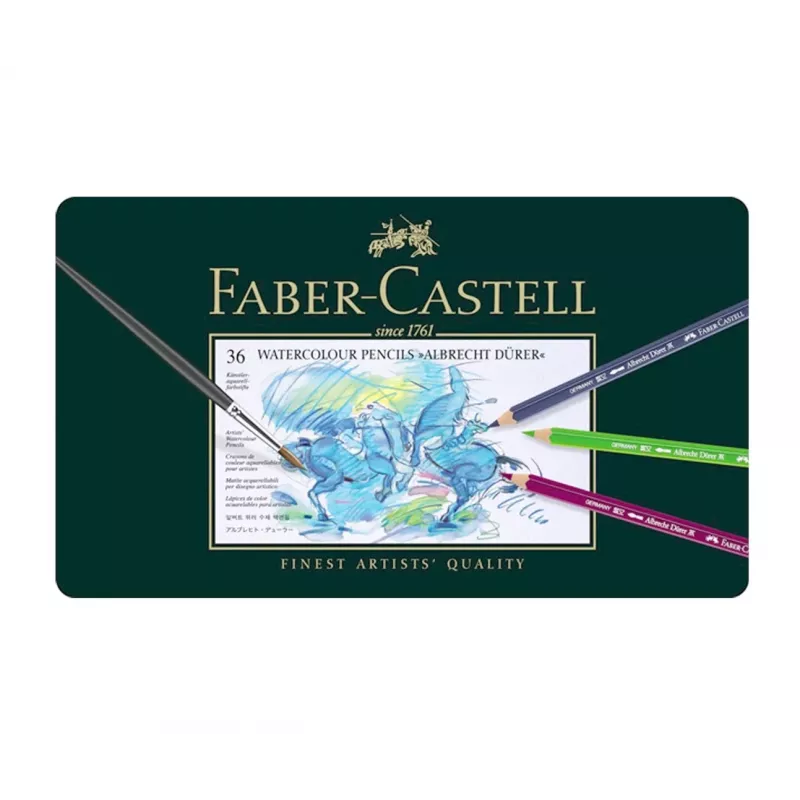 Faber-Castell Polychromos Värvipliiatsite Komplekt - 36 Tükki - Metallkarp - FC-117536