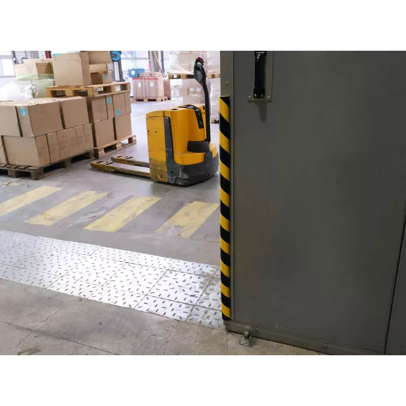 Durable S32R põrandakaablikaitse, PVC, must/kollane, ümar, 1000 mm