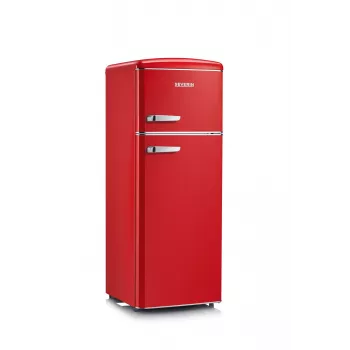 SEVERIN RKG 8930 Retro Red Külmik-Sügavkülmik, 208 L, Energiaklass E