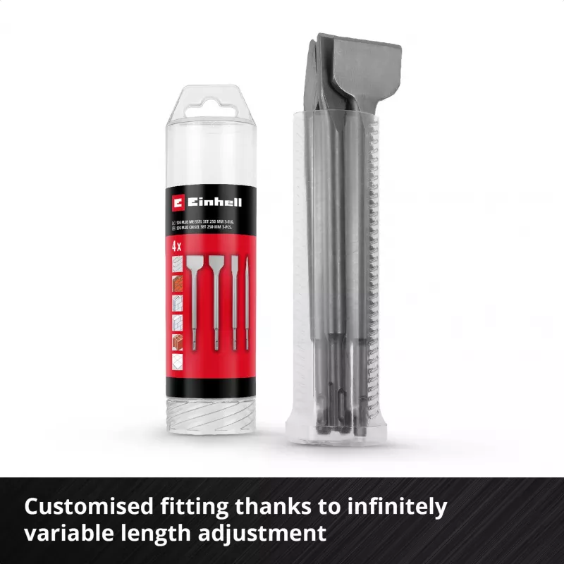 EINHELL-KWB SDS-plus Meislikomplekt 250mm, 4-osaline