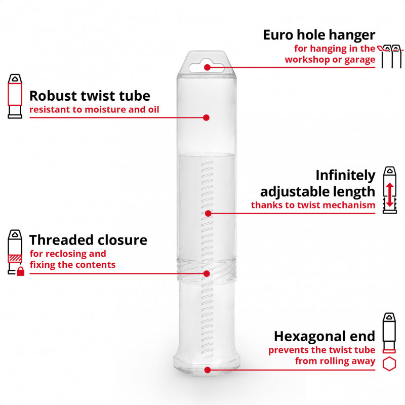 EINHELL-KWB SDS-plus Meislikomplekt 250mm, 4-osaline