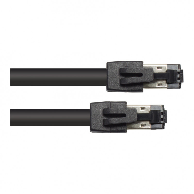 GoodConnections RNS® Cat.8.1 S/FTP Patch Cable, 0.5m, Black, LSZH, 40Gbit/s, 2000MHz