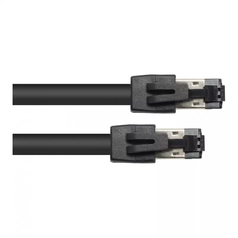 GoodConnections RNS® Cat.8.1 S/FTP Patch Cable, 0.5m, Black, LSZH, 40Gbit/s, 2000MHz