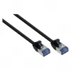 GoodConnections RNS® SlimLine Cat.6A U/FTP Patch-kaabel, LSZH, 500MHz, vask, must, 2m