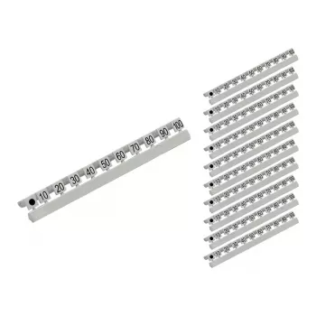 GoodConnections Number Markers for LC Fiber Optic Cables, Marking 10 to 254,00 cm (100) in Tens Steps, 10-Piece Set, Good Connections® (GC-N0071)