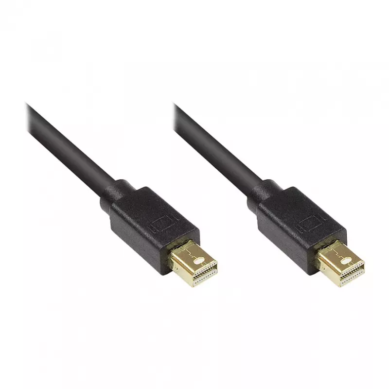 GoodConnections Mini DisplayPort 1.2 kaabel, isane-isane, kullatud, must, 1 m