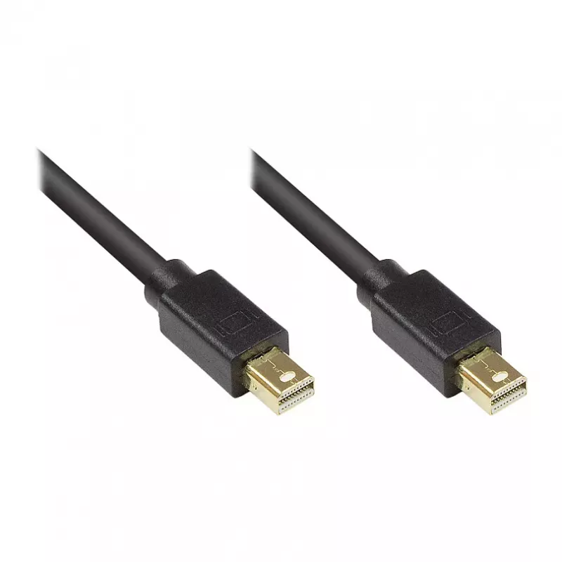 GoodConnections Mini DisplayPort 1.1 kaabel, isane-isane, kullatud, must, 5 m