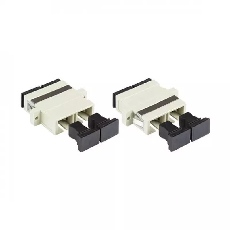 GoodConnections SC/UPC Duplekskiudoptiline adapter, OM2 Multimood, keraamiline puks, plastkorpus, äärikuga, hall (LW-K207)