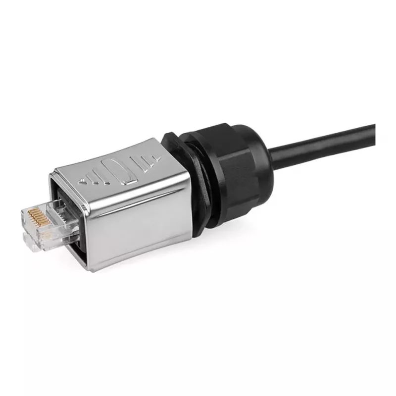 GoodConnections Industrial Connector S6 - Täitmata pistik, RJ45 avaga, metall, Good Connections®