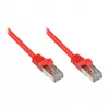 GoodConnections Alcasa Cat5e RJ-45 Patch-kaabel, 0,15 m, punane, kullatud pistikutega