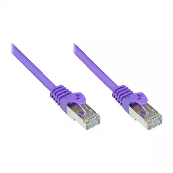 GoodConnections Alcasa RJ45 Patch Cable, Cat5e, UTP, 0.15m, Gold Plated, Violet