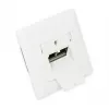 GoodConnections Cat. 6 võrgupistikupesa, 2xRJ45, varjestatud, seinasisene, disainiga sobiv, vertikaalne kaabli sisenemine, signaalvalge (RAL 9003), GC-N0024