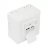 GoodConnections Cat.6 võrgupistikupesa, 2xRJ45, varjestatud, pinnale paigaldatav, vertikaalne kaabli sisenemine, signaalvalge RAL9003 (GC-N0026)