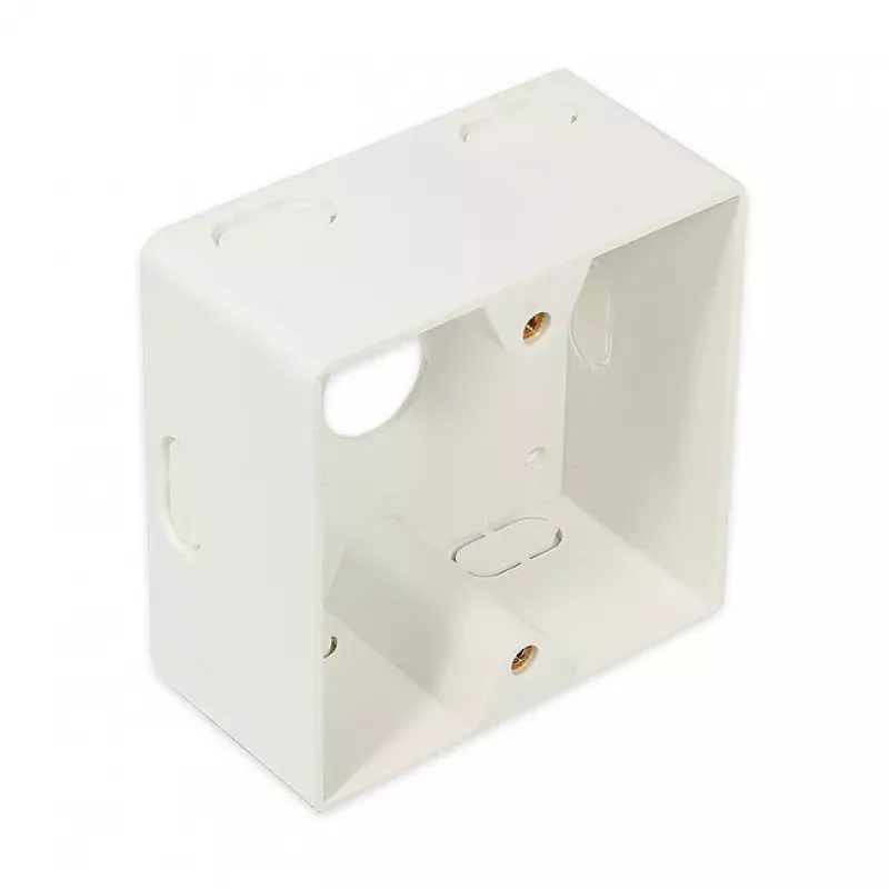 GoodConnections Cat.6 võrgupistikupesa, 2xRJ45, varjestatud, pealispinna paigaldus, pärlvalge RAL1013, GC-N0027