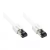 GoodConnections RNS® Cat.8.1 S/FTP Patch-kaabel, PiMF, LSZH, 2000MHz, 40Gbit/s, Valge, 0,5m