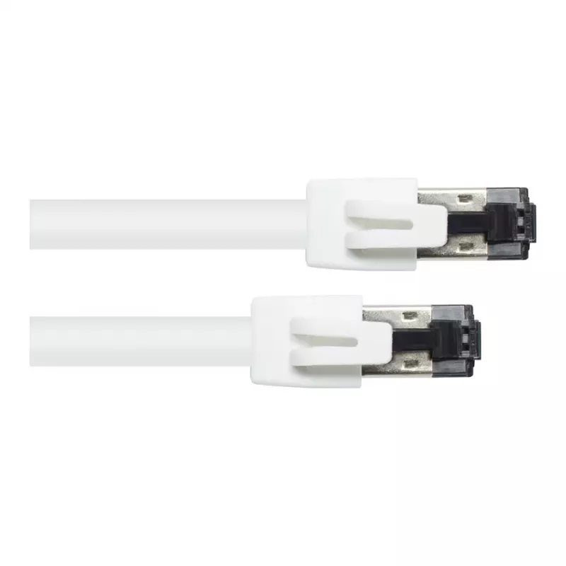 GoodConnections RNS® Cat.8.1 S/FTP Patch-kaabel, PiMF, LSZH, 2000MHz, 40Gbit/s, Valge, 0,5m
