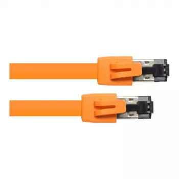 GoodConnections RNS® Cat.8.1 S/FTP Patch Cable, LSZH, 2000MHz, 40Gbit/s, Orange, 1m