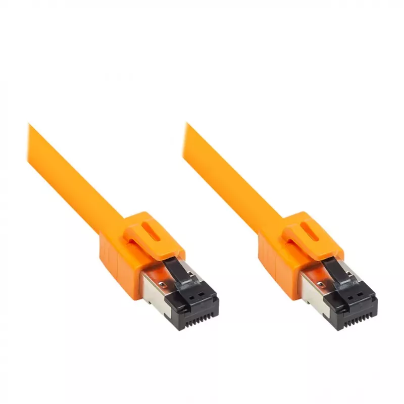 GoodConnections RNS® Cat.8.1 S/FTP Patch-kaabel, LSZH, 2000MHz, 40Gbit/s, Oranž, 1,5m