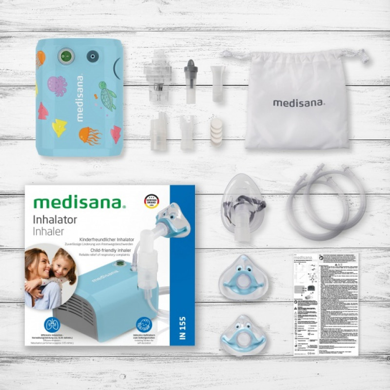 MEDISANA Inhalator IN 155 Kompressorinhalaator Valge/Sinine