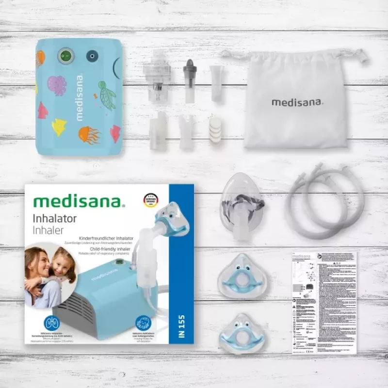 MEDISANA Inhalator IN 155 Kompressorinhalaator Valge/Sinine