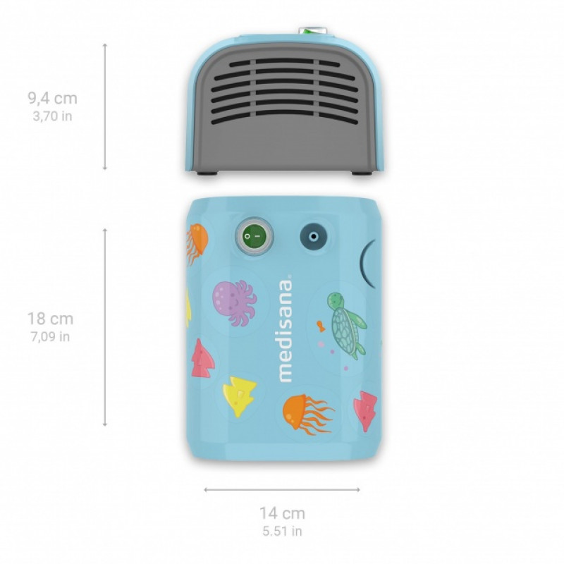 MEDISANA Inhalator IN 155 Kompressorinhalaator Valge/Sinine