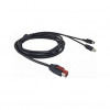 Equip PoweredUSB kaabel 24V Mini-DIN 3-pin isane 3.00m must
