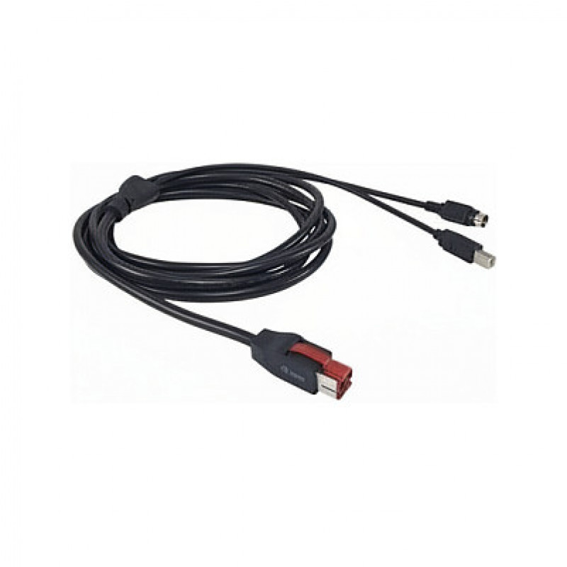 Equip PoweredUSB kaabel 24V Mini-DIN 3-pin isane 3.00m must