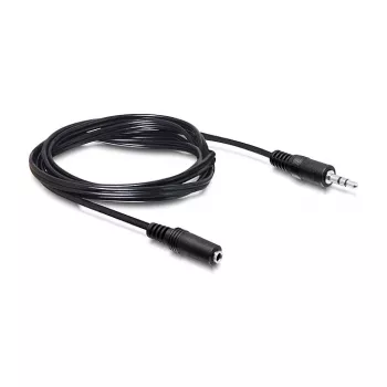 DELOCK Audio Extension Cable 3.5mm Jack Male to Female 3m Black