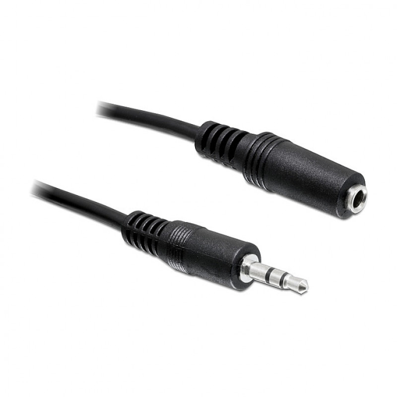 DELOCK Audio Extension Cable 3.5mm Jack Male to Female 3m Black