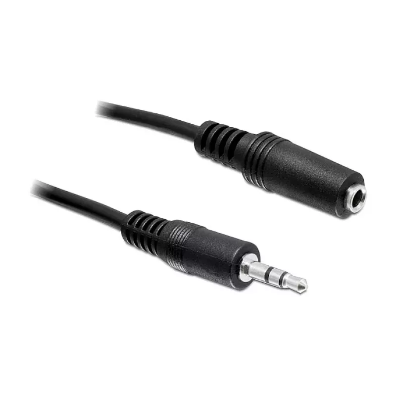 DELOCK Audio Extension Cable 3.5mm Jack Male to Female 3m Black