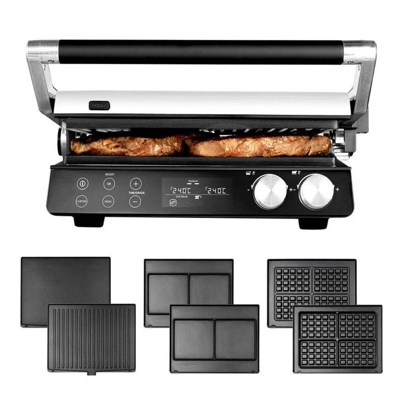 Gastroback 42423 Gourmet BBQ Advanced Smart Electric Contact Grill 2000W