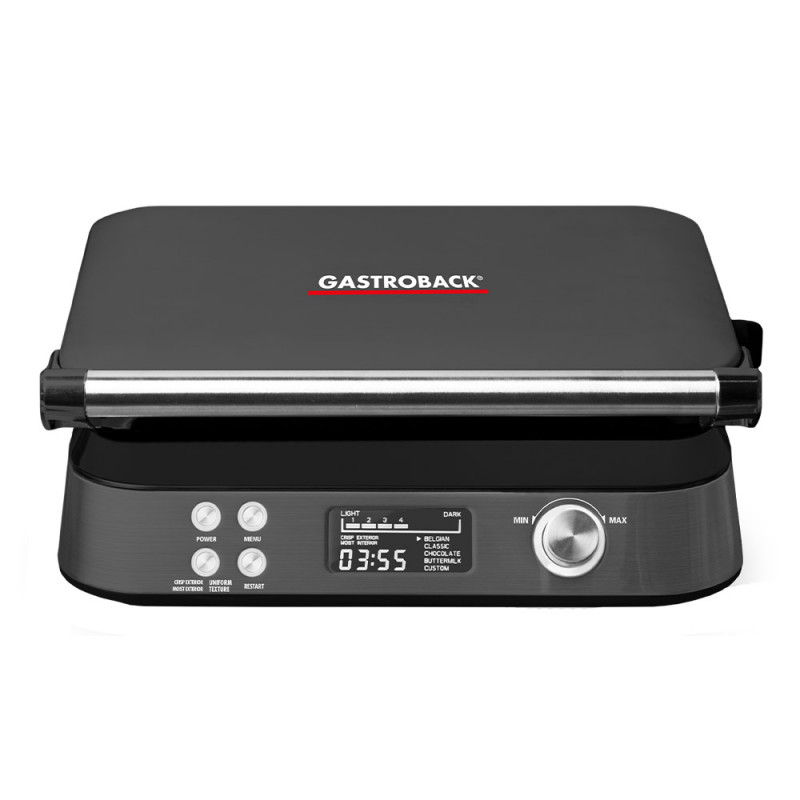 Gastroback 42449 Waffle Maker Advanced Control Black Edition