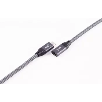 ShiverPeaks BASIC-S USB-C pikenduskaabel, USB 3.2 Gen 2, 2,0 m, must
