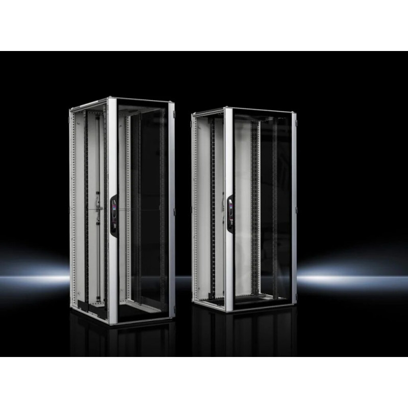 Rittal VX IT võrgukapp 24U 19 inch 800x800x1200mm helehall/jetmust