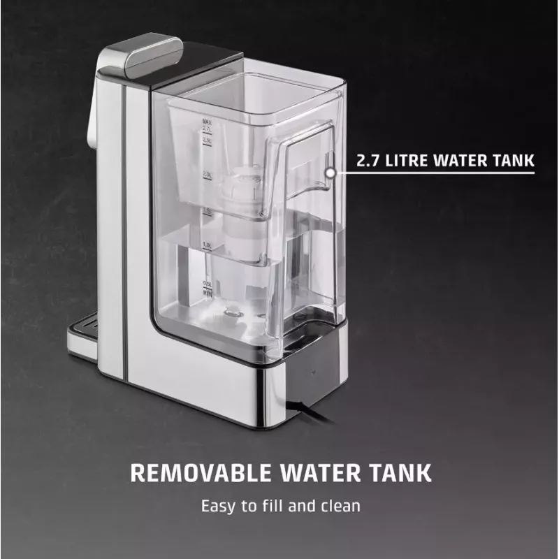 CASO HW 666 Inox Turbo Kuuma Vee Automaat 2.7L 2600W Roostevaba Teras/Must