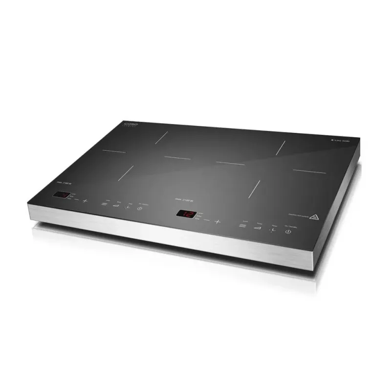 CASO S-Line 3500 vabaltseisev induktsioonpliit, 2 keedutsooni, puutetundlik juhtimine, must, 3500W