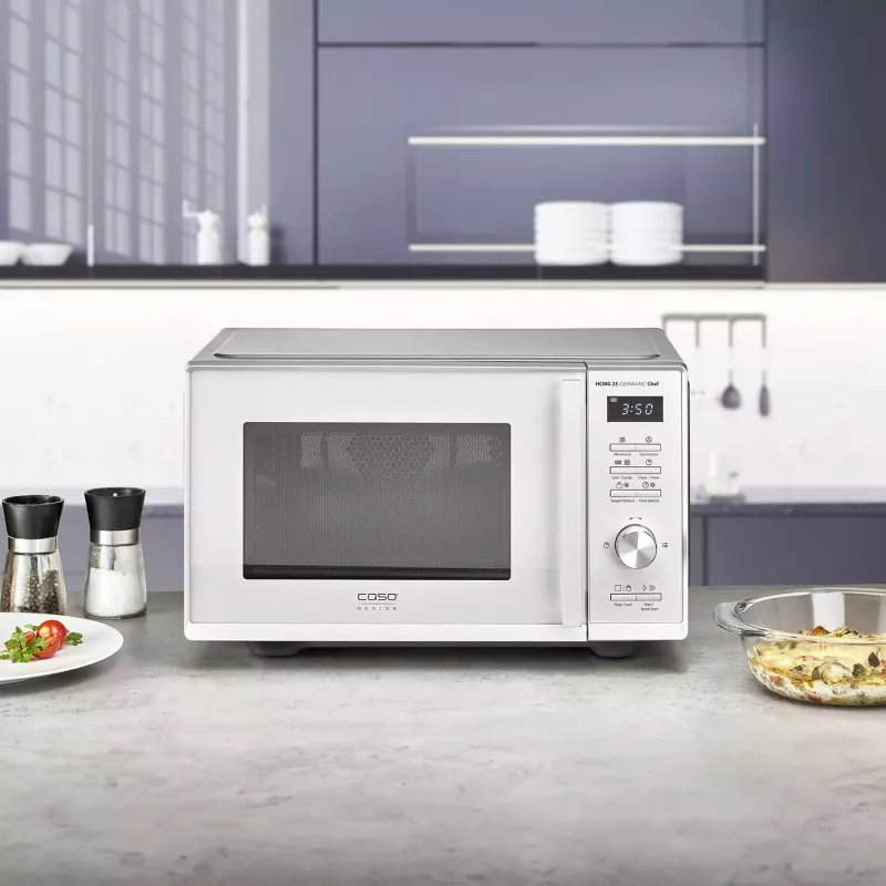 CASO Chef HCMG 25 Mikrolaineahi - 900W, Konvektsioon ja Grill, 25L, Roostevaba teras
