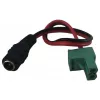 Synergy 21 LED DC toiteühenduse adapterkaabel KEFA Phoenix ühilduv, 5.5x2.1mm emane 2-pin isasele pistikule, 15cm, must
