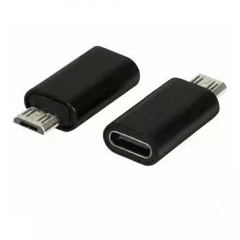 Synergy21 ALLTRAVEL USB-C Isane Micro-USB Emasest Adapterkaabel - Must