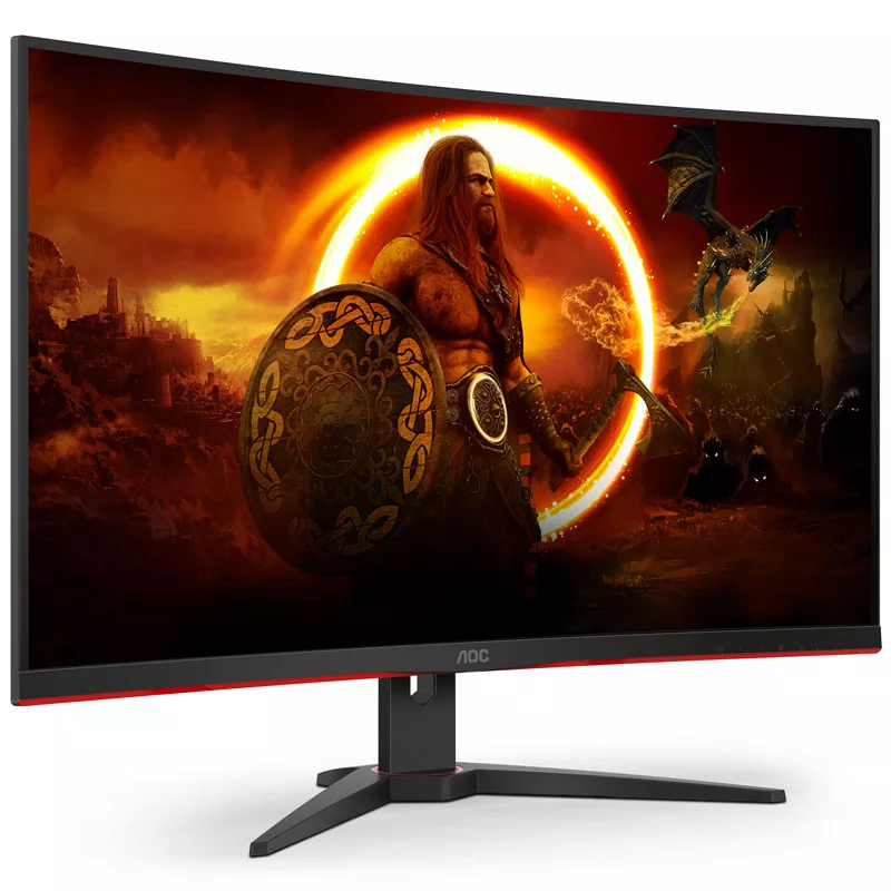AOC CQ32G2SE 31.5 inch Curved QHD Gaming Monitor, 165Hz, FreeSync Premium, VA, 1ms MPRT, DP/HDMI