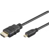 Goobay Ultra High-Speed HDMI-kaabel Micro-HDMI 8K 60 Hz 2 m Must