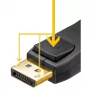 Goobay Essential DisplayPort 2.1 kaabel 8K 144Hz 1 m