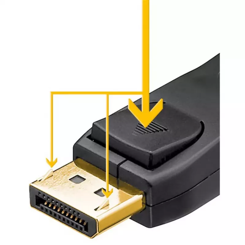 Goobay Essential DisplayPort 2.1 kaabel 8K 144Hz 1 m