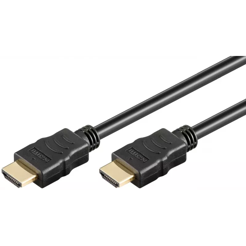 Goobay 80104 Soft HDMI High-Speed kaabel Ethernetiga, 3 m, must
