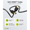 Goobay 80104 Soft HDMI High-Speed kaabel Ethernetiga, 3 m, must